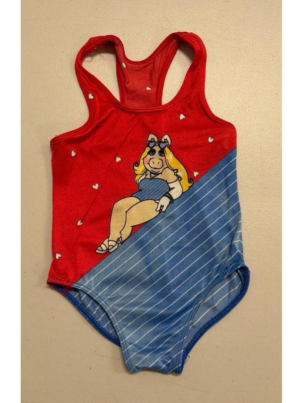 Vintage 1980s Miss Piggy swimsuit (size 4)